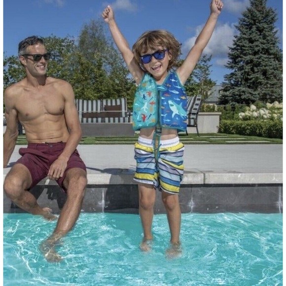 SwimWays Swim Vest Kids 2-4 Years Swimming Aid Trainer Life Vest Boys - Picture 3 of 8